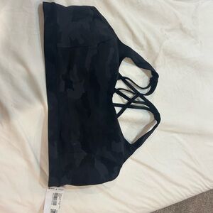 lululemon athletica - free to be serene bra, black Camo Strappy Sports Bra